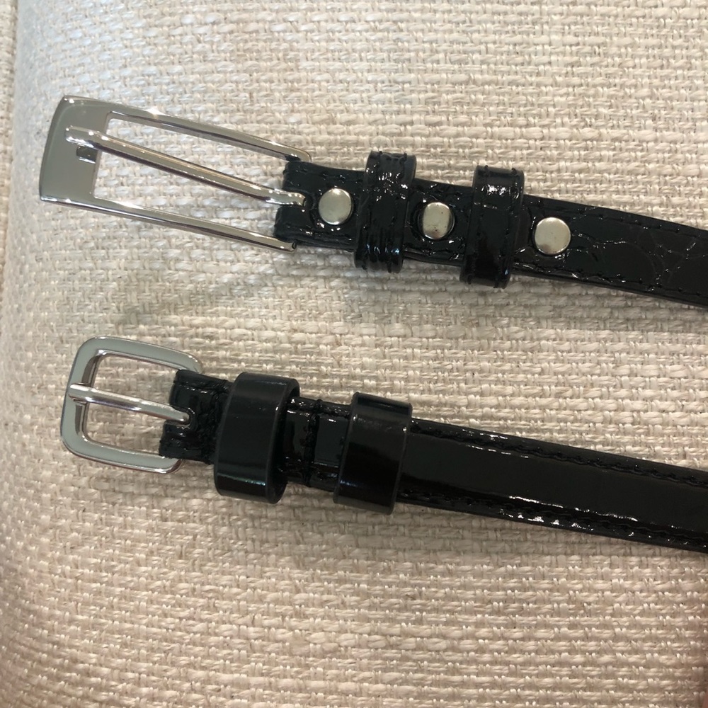 New 2 White House/Black Market Black  skinny belts.